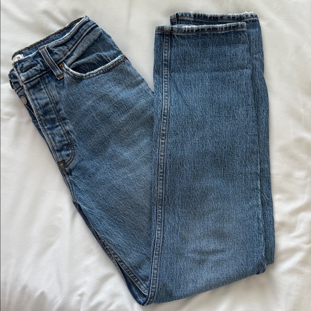 Abercrombie & Fitch High Rise Blue Jeans